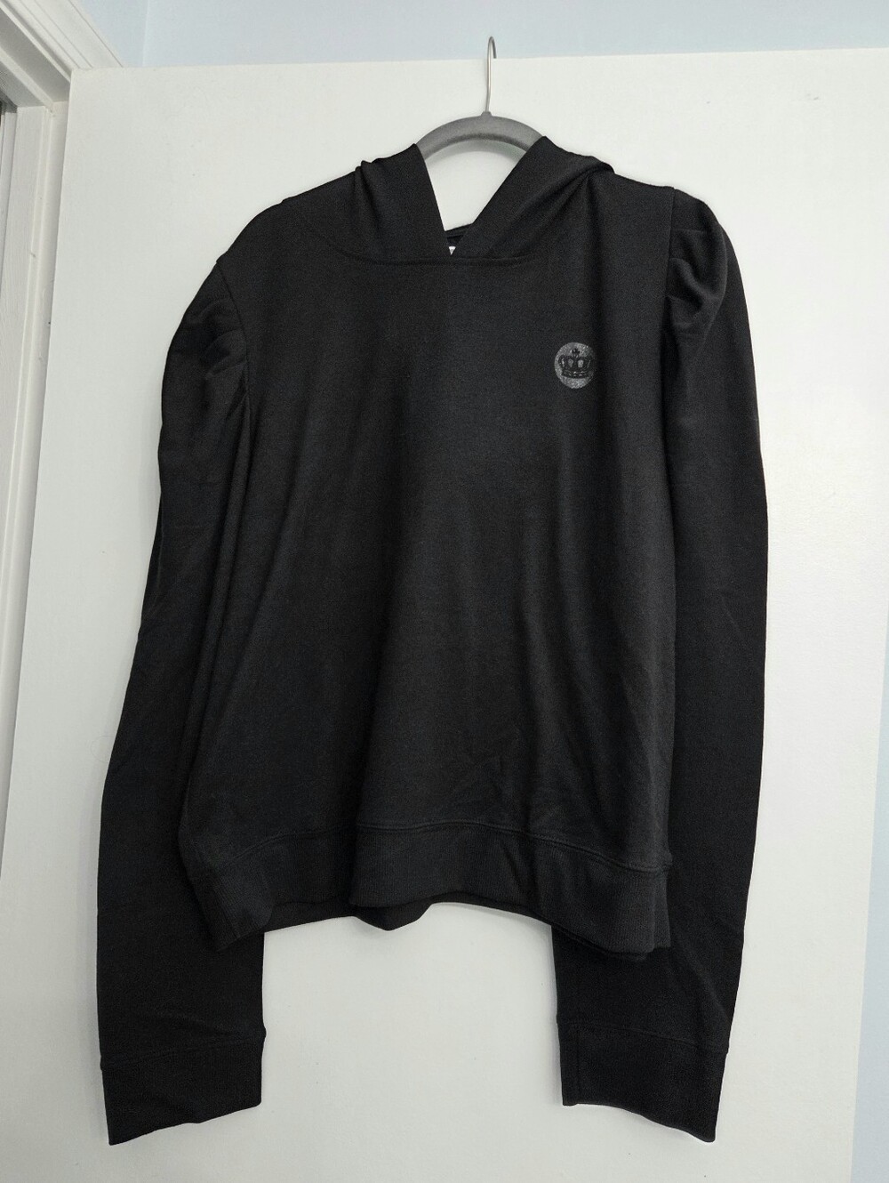Juicy Couture Black Hoodie Sweatshirt with Crown Patch